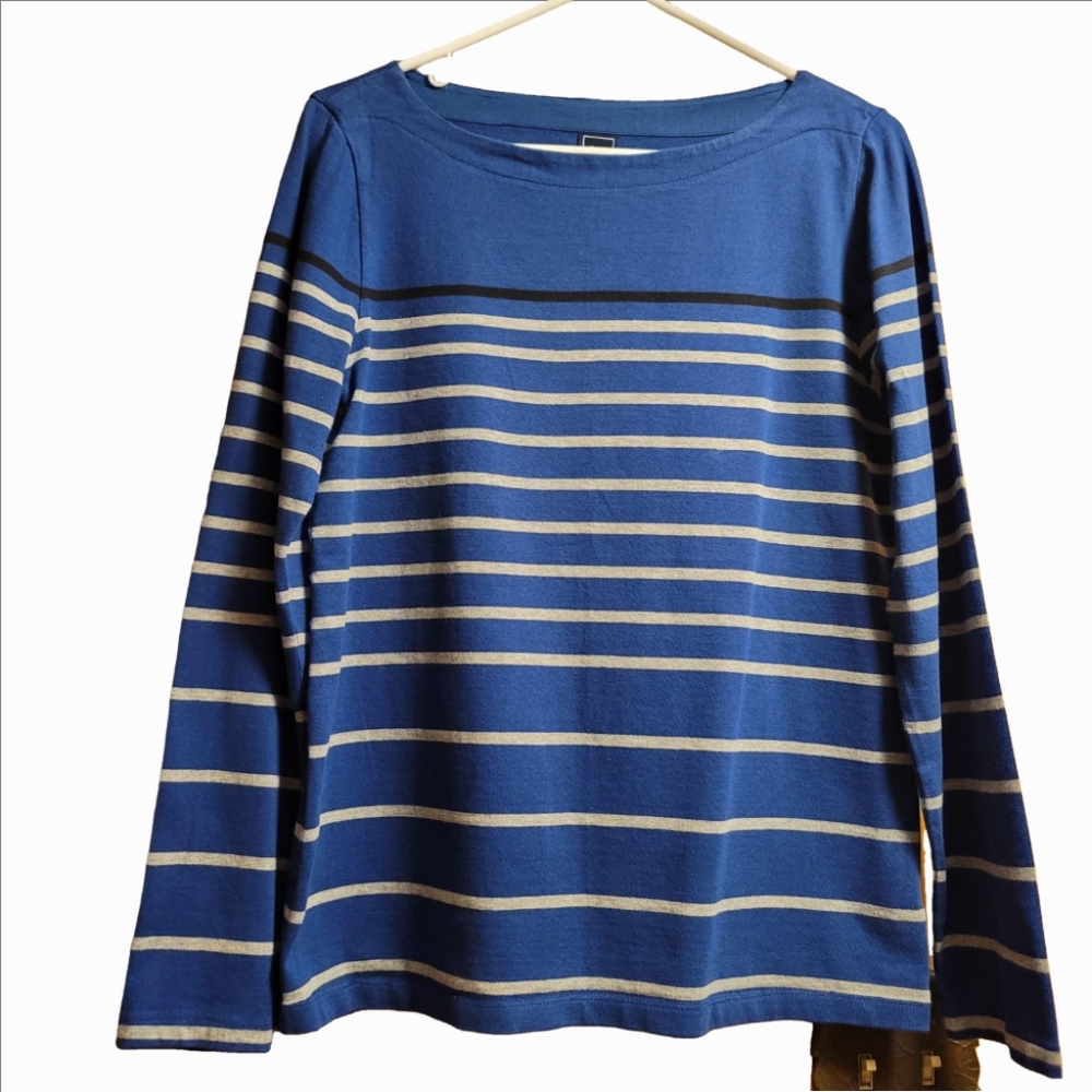 Gap sweater boat neck long sleeve pullover fisherman stripes casual 90s